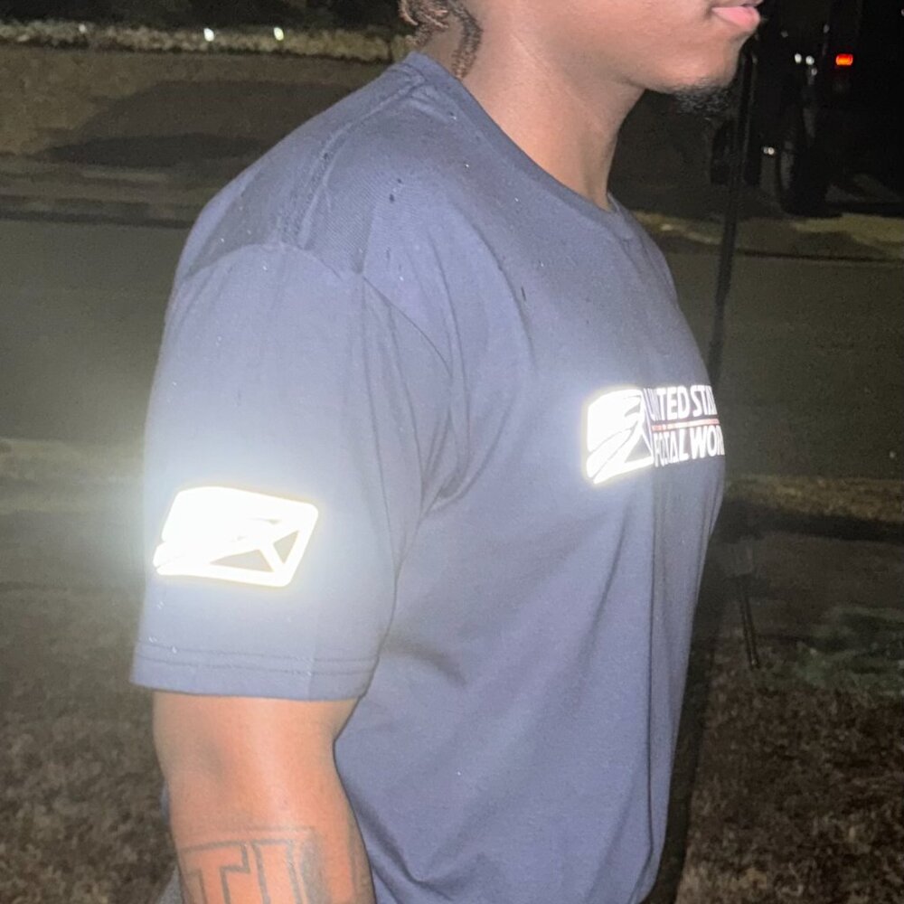 Reflective Postal Tshirt | Choose Logo | Delivery Worker Carrier - Picture 8 of 13